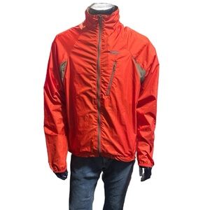 Patagonia Men's Orange Size L Velocity 02 Ultralight Windbreaker Jacket